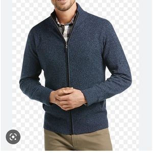 Joseph Abboud wool Zippered Cardigan Sweater NWT